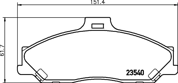 NF PARTS Комплект тормозных колодок, дисковый тормоз NF0009751